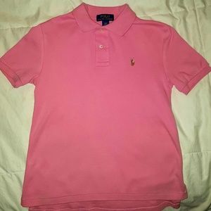 Boys size 8 Ralph Lauren pink polo shirt